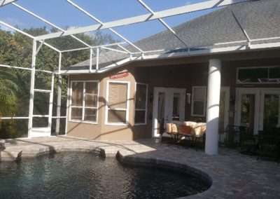 pool screen enclosure-interior