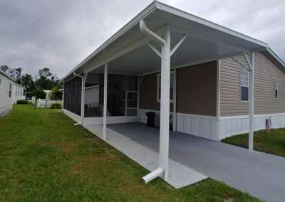 screen room - carport - modular home