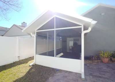patio enclosure with insultated room front view