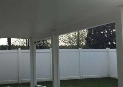 aluminum awning patio cover - underneath