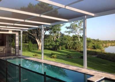 Panoramic Screen Enclosure w Flat Roof