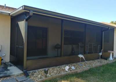 screen room with insulated roof