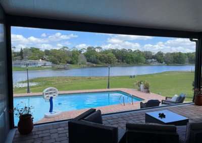 Panoramic Screen Enclosure with poolview