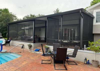 split Panoramic Screen Enclosure backview