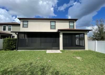 patio enclosure with insulated roof full view