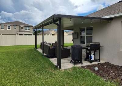 aluminum patio cover side view