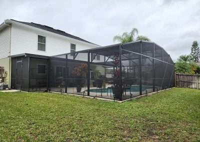Orlando Pool Enclosure with covered patio exterior2