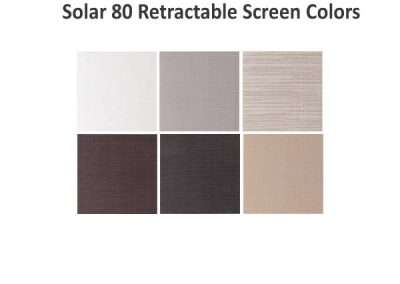 Solar 80 Retractable Screen Colors