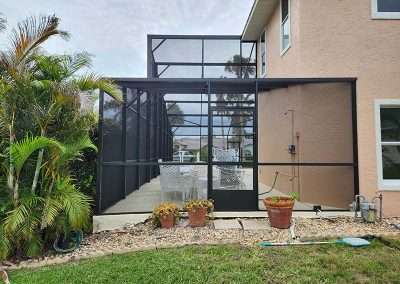 NSB custom pool enclosure - side view