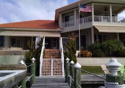 retractable awning over front entrance
