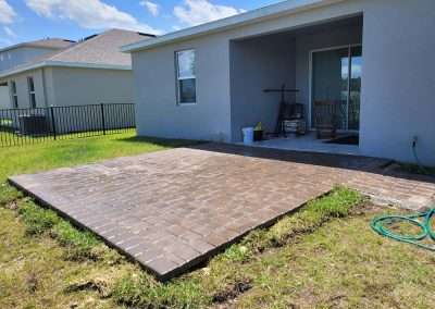 brick paver patio extension
