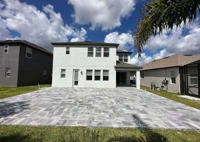 lanai extension with brick pavers