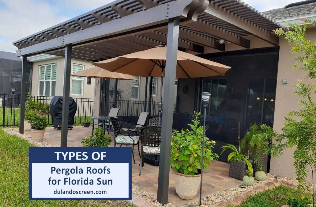 Types of Pergola Roofs for Florida Sun