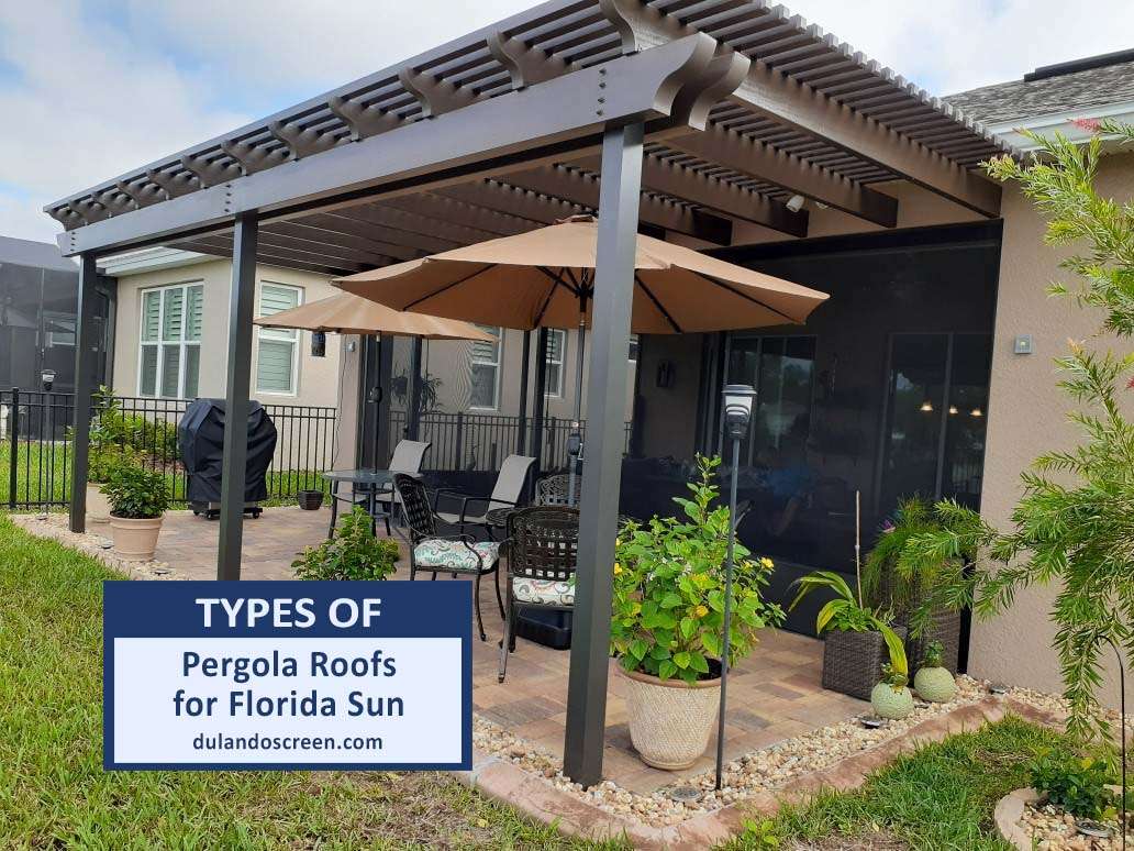 Types of Pergola Roofs for Florida Sun
