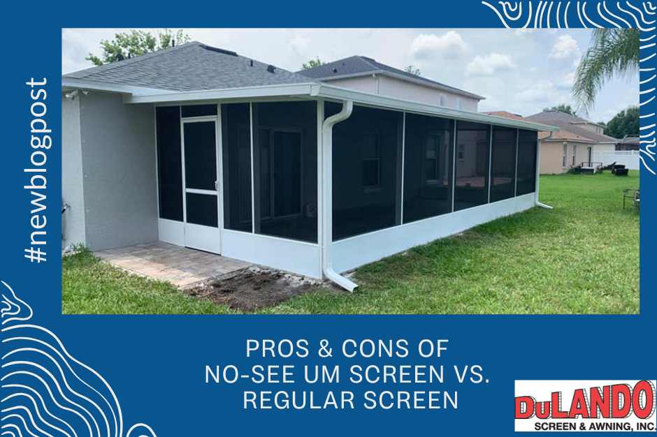 Pros & Cons of No-see Um Screen vs. Regular Screen