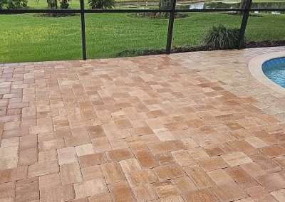 Pool enclosure with patio pavers2