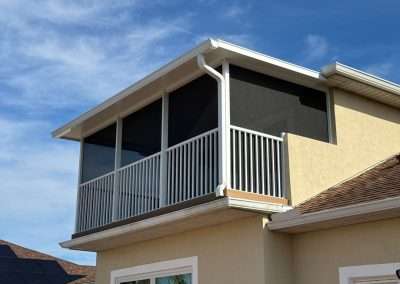 Balcony Patio Screen with Safety Railing