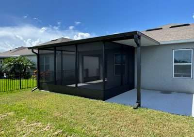 Screenroom with concrete slab poured first.