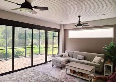 Sunroom with a patio enclosure
